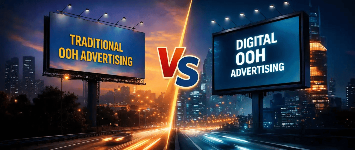 OOH vs DOOH: What Is the Difference and Which Should You Choose?